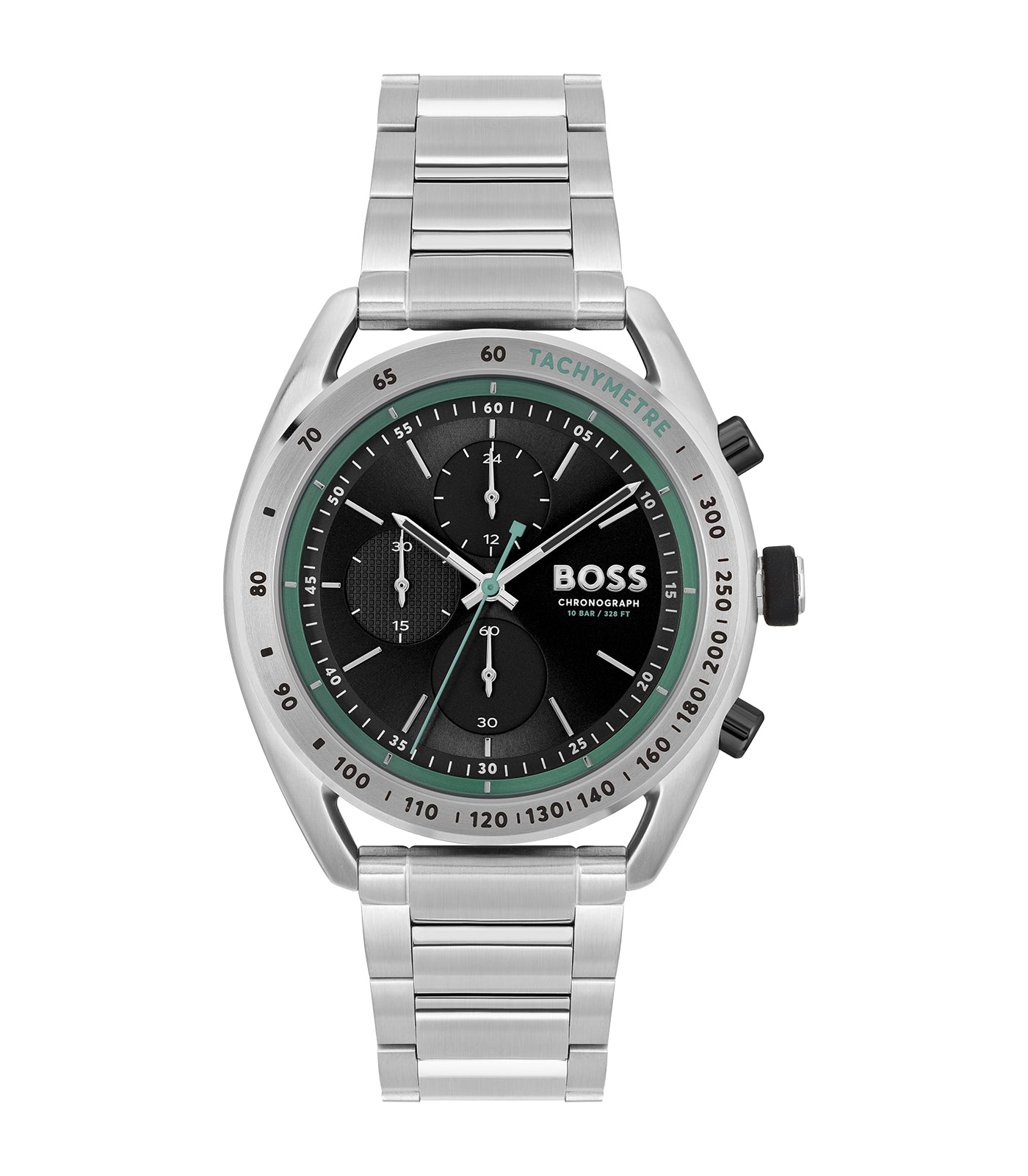 Boss - Center Court - Homme - Chrono - Bracelet Acier - Boitier Acier - Cadran Noir