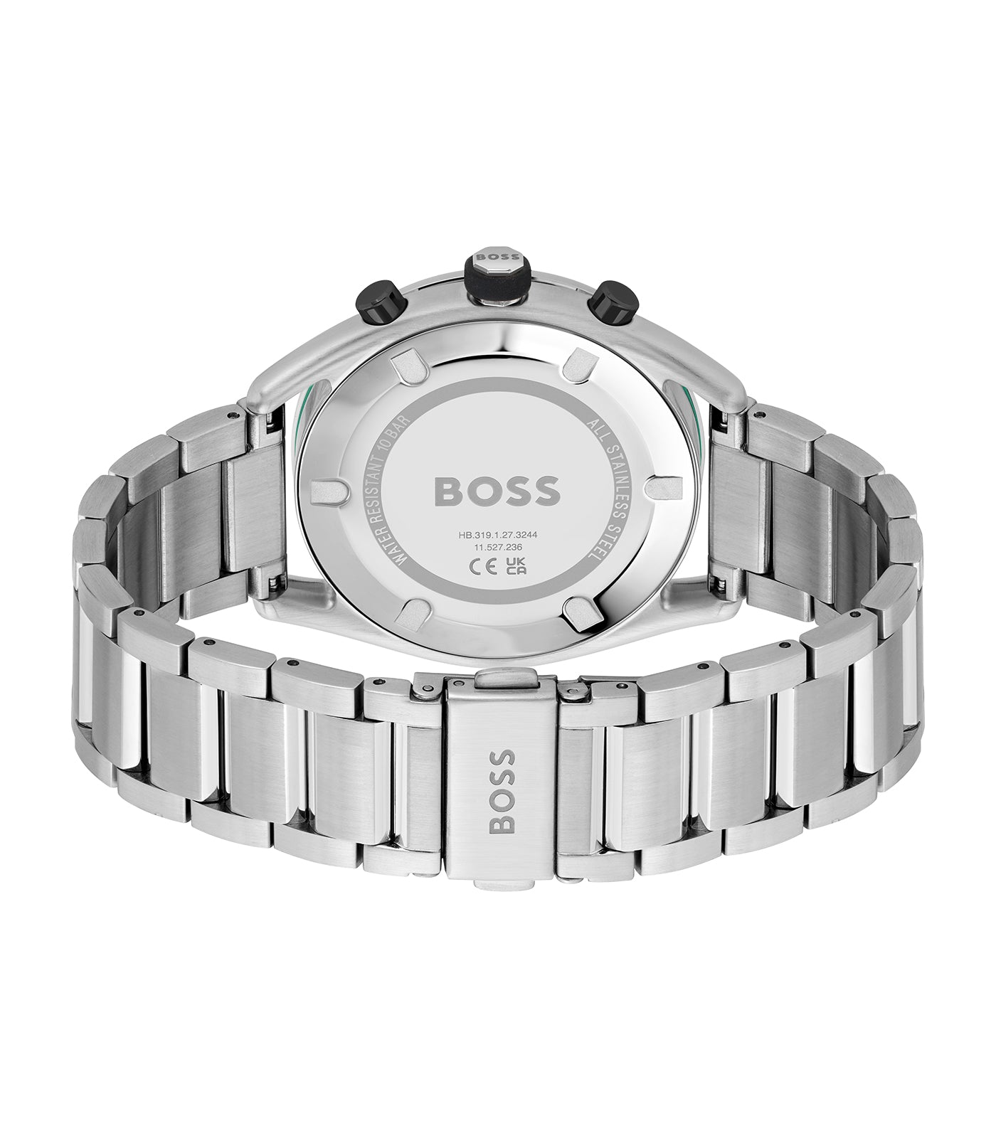 Boss - Center Court - Homme - Chrono - Bracelet Acier - Boitier Acier - Cadran Noir