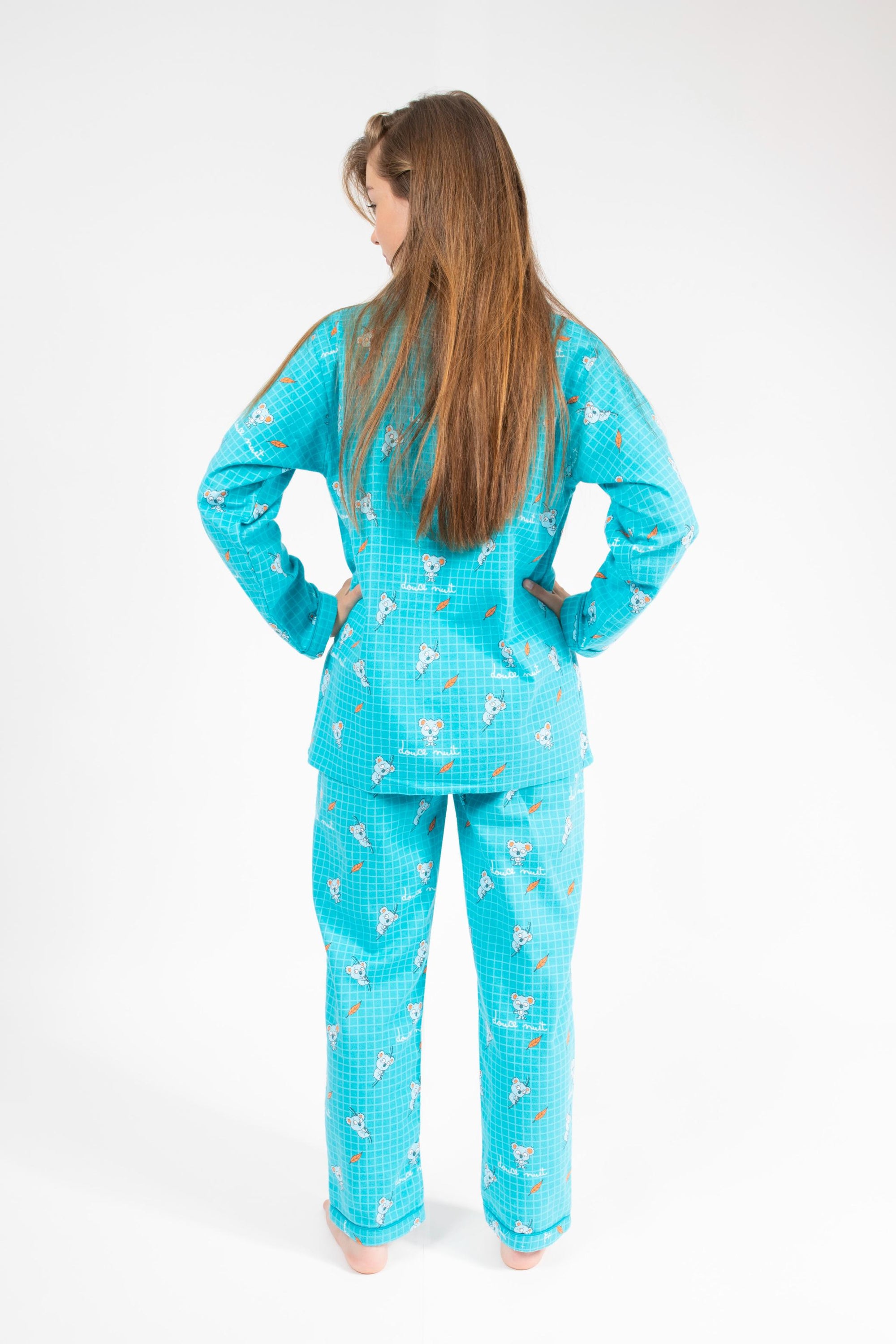 Flanellen Pyjama Kid Blue