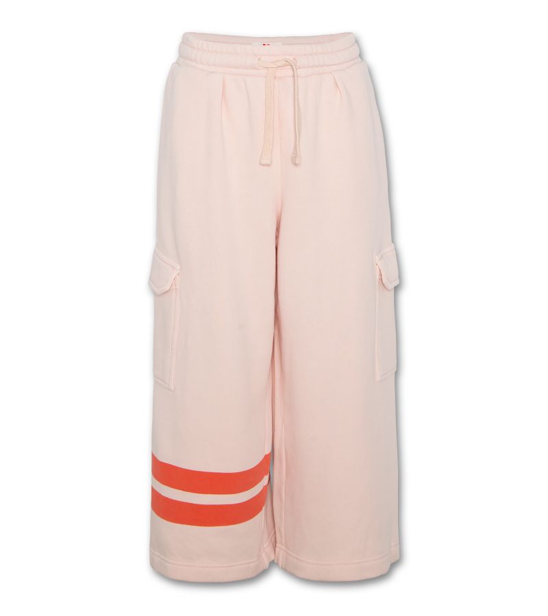 Wide Sweater Pants Pocket - Rose