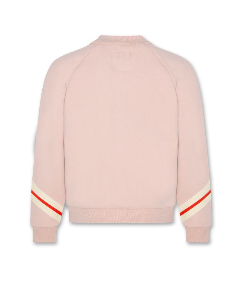 Glorie Full Zip Stripe - Dusty Pink