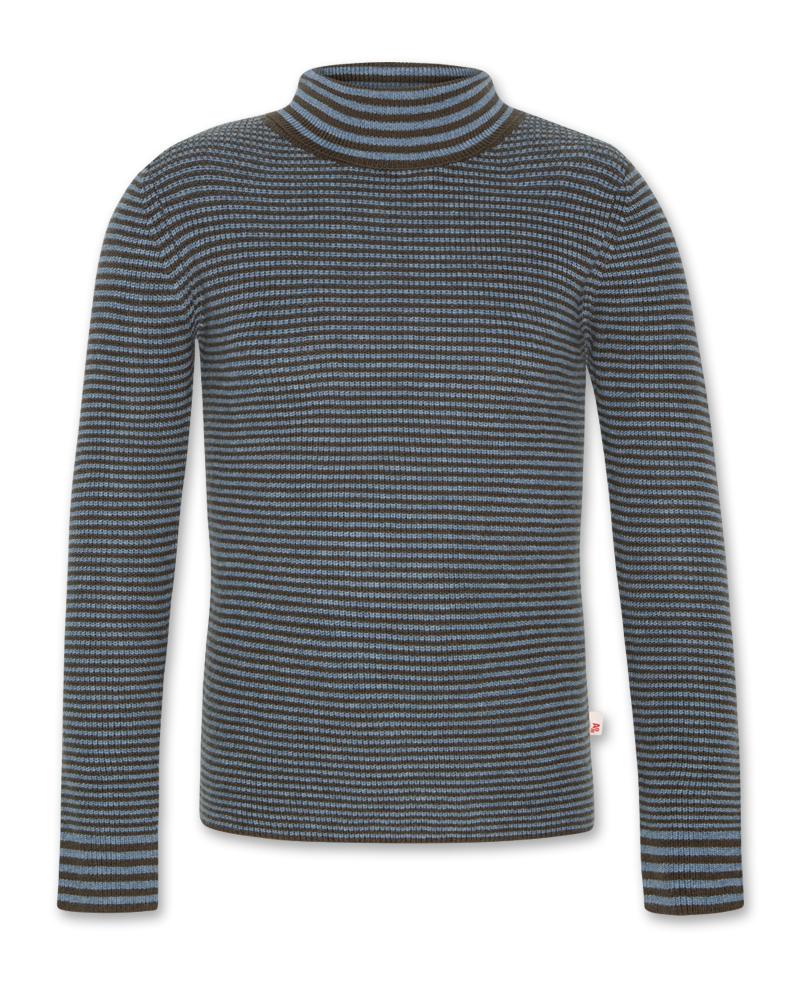 Girls - Knitwear - Vicky Turtle-Neck - Mid Blue