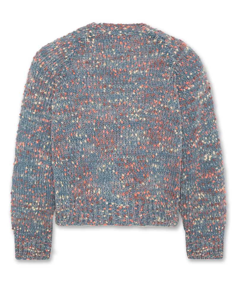 Girls - Knitwear - Joice Cardigan - Mid Blue