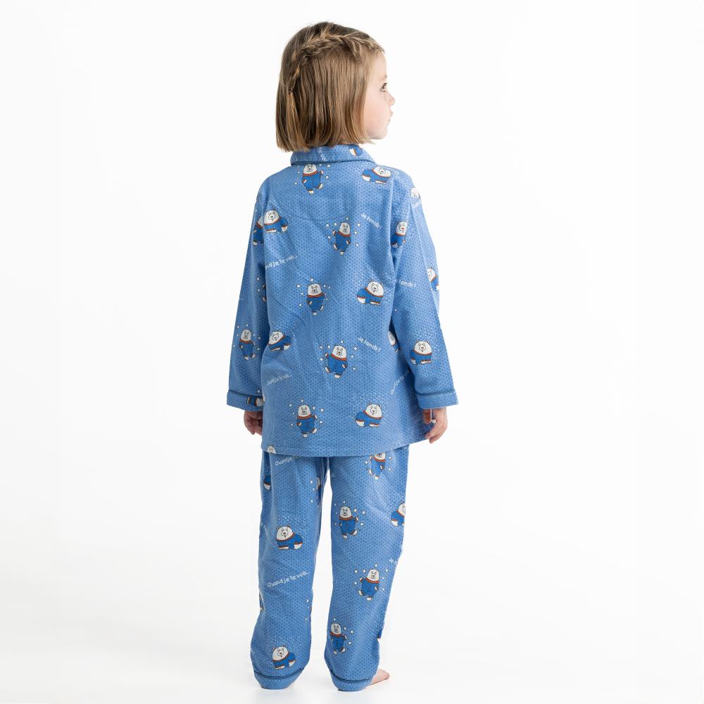 Lange Pyjama - Gemengd Kid - Vista Blue