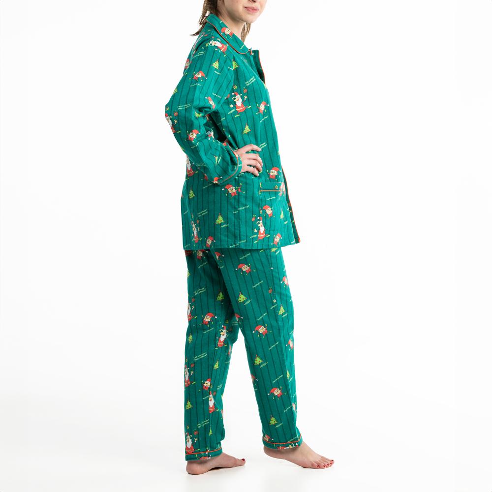 Lange Pyjama - Vrouwen - Vert Sapin