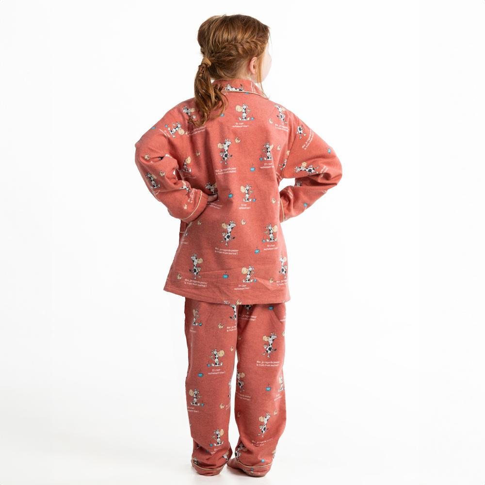 Pyjama Long - Kid Mixte - Terracotta