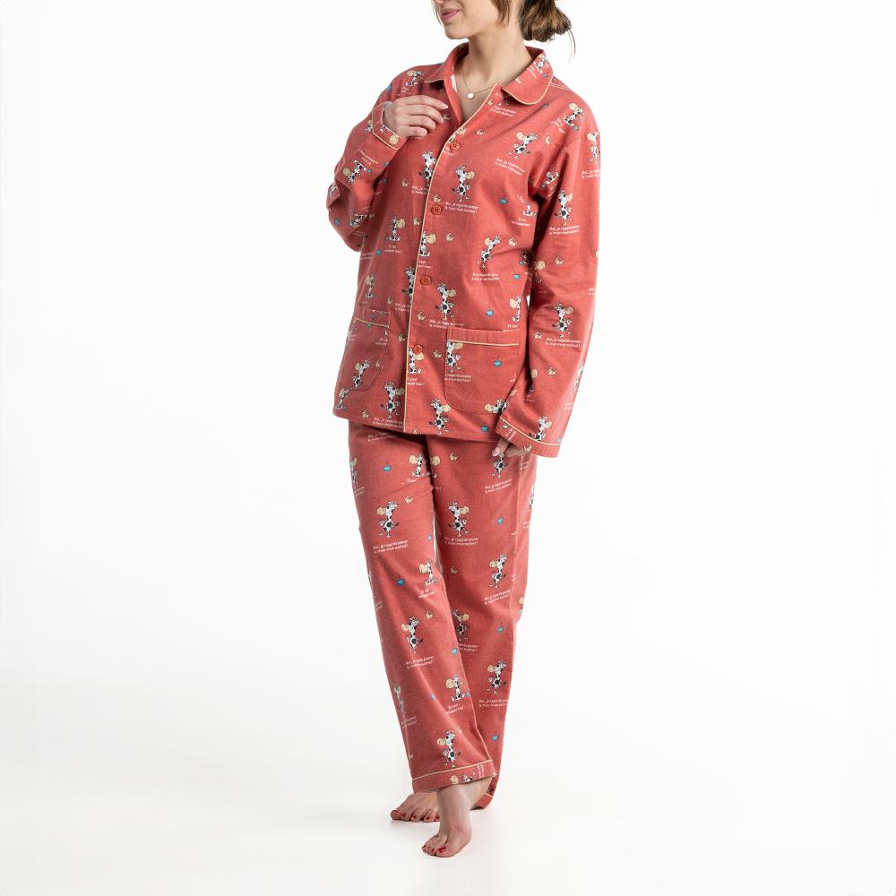 Lange Pyjama - Vrouwen - Terracotta