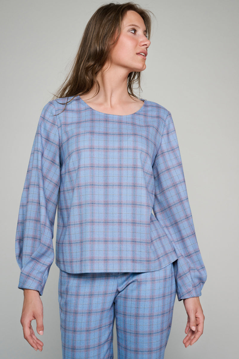 Blouse Tunique - Bleu - TB17/309