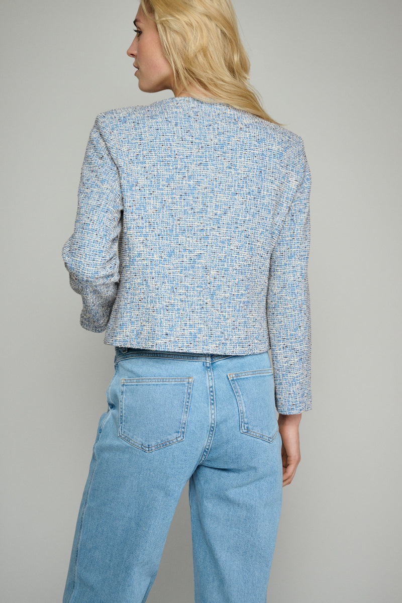 Jasje In Blauwe Tweed - Blauw