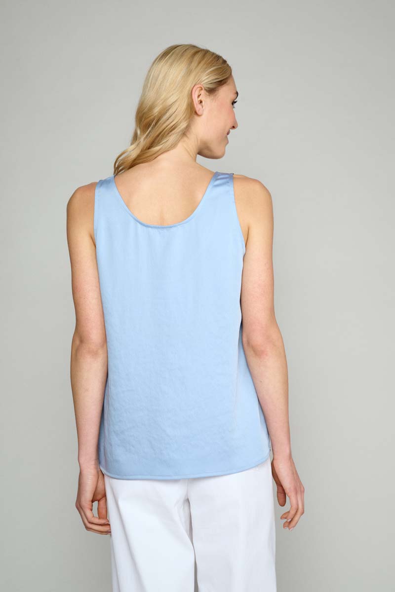 Losse Blauwe Top  - Blauw