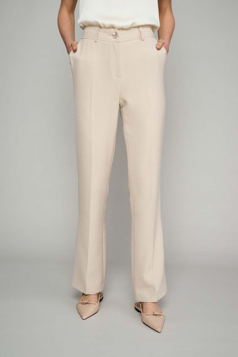 Comfortabele Beige Broek - Beige