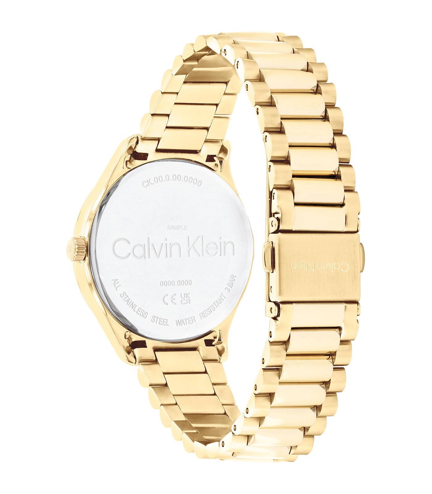 Calvin Klein - Iconic - Unisex - Gouden Armband - Gouden Wijzerplaat - Gouden Kast