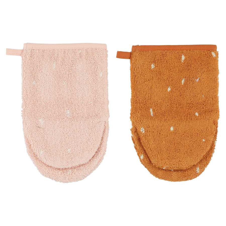 Gant de toilette  2-pack | Mrs. Rabbit - Mr. Fox - SET OF 3