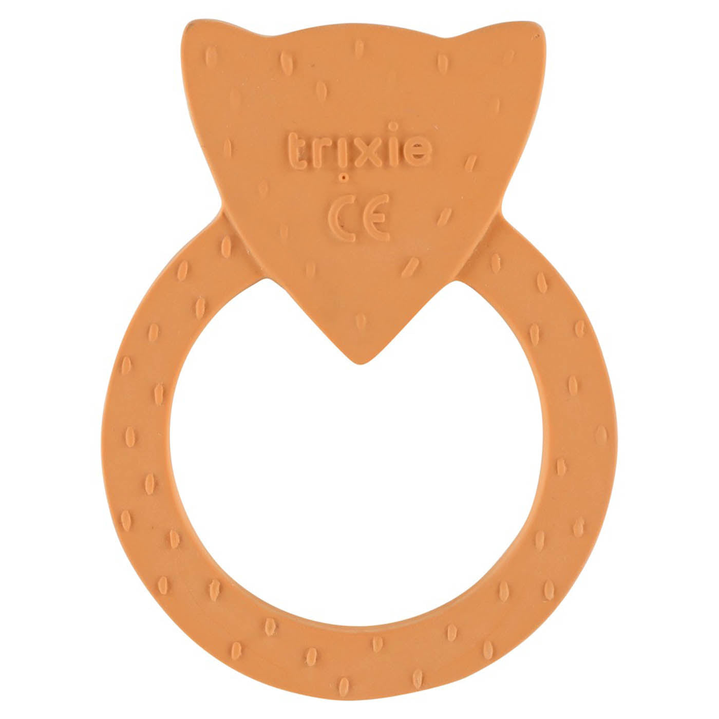 Natuurlijk rubber ronde bijtring - Mr. Fox - SET OF 4