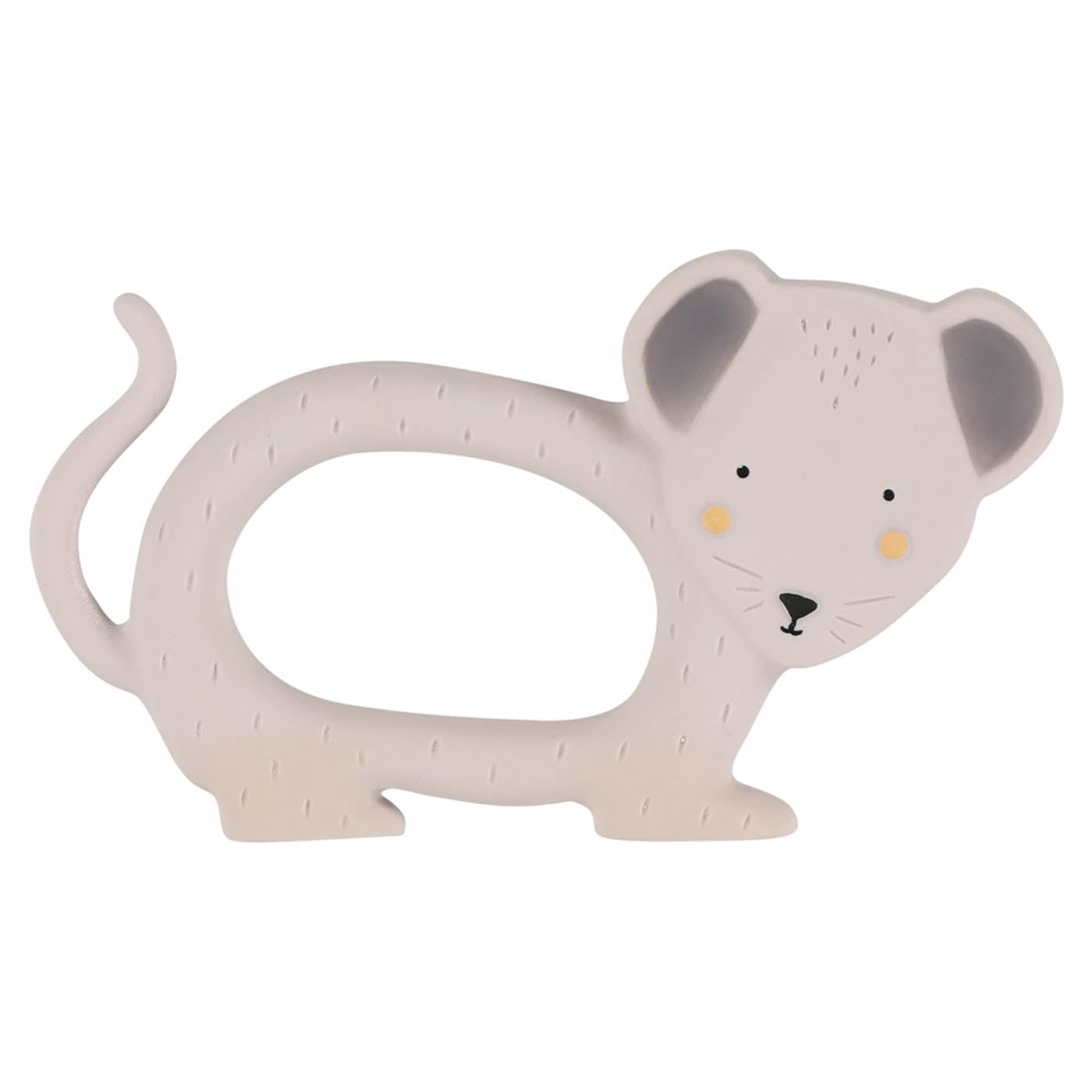 Natuurlijk rubber grijpspeeltje - Mrs. Mouse - SET OF 4