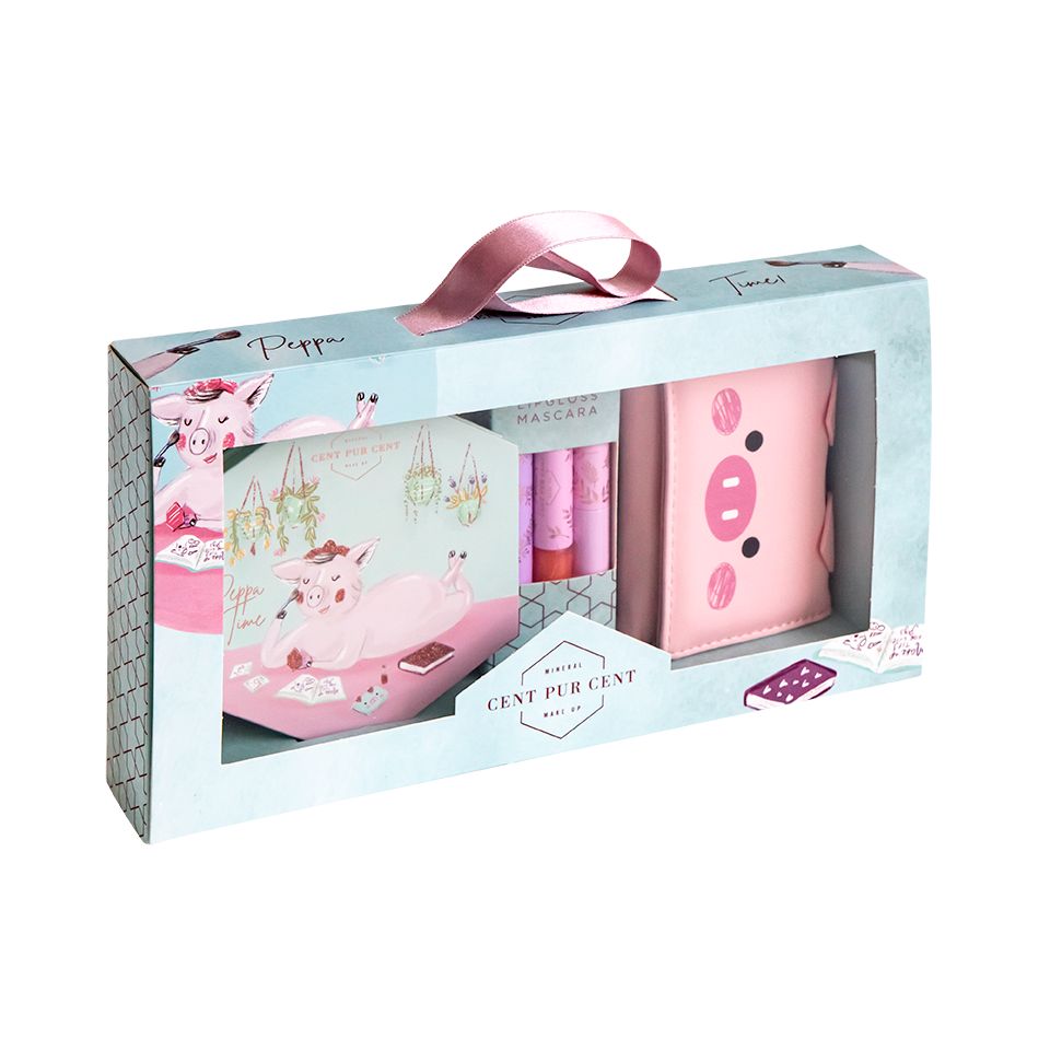 Cent Pur Cent - Kids Collection - Peppa Time box (Turquoos)