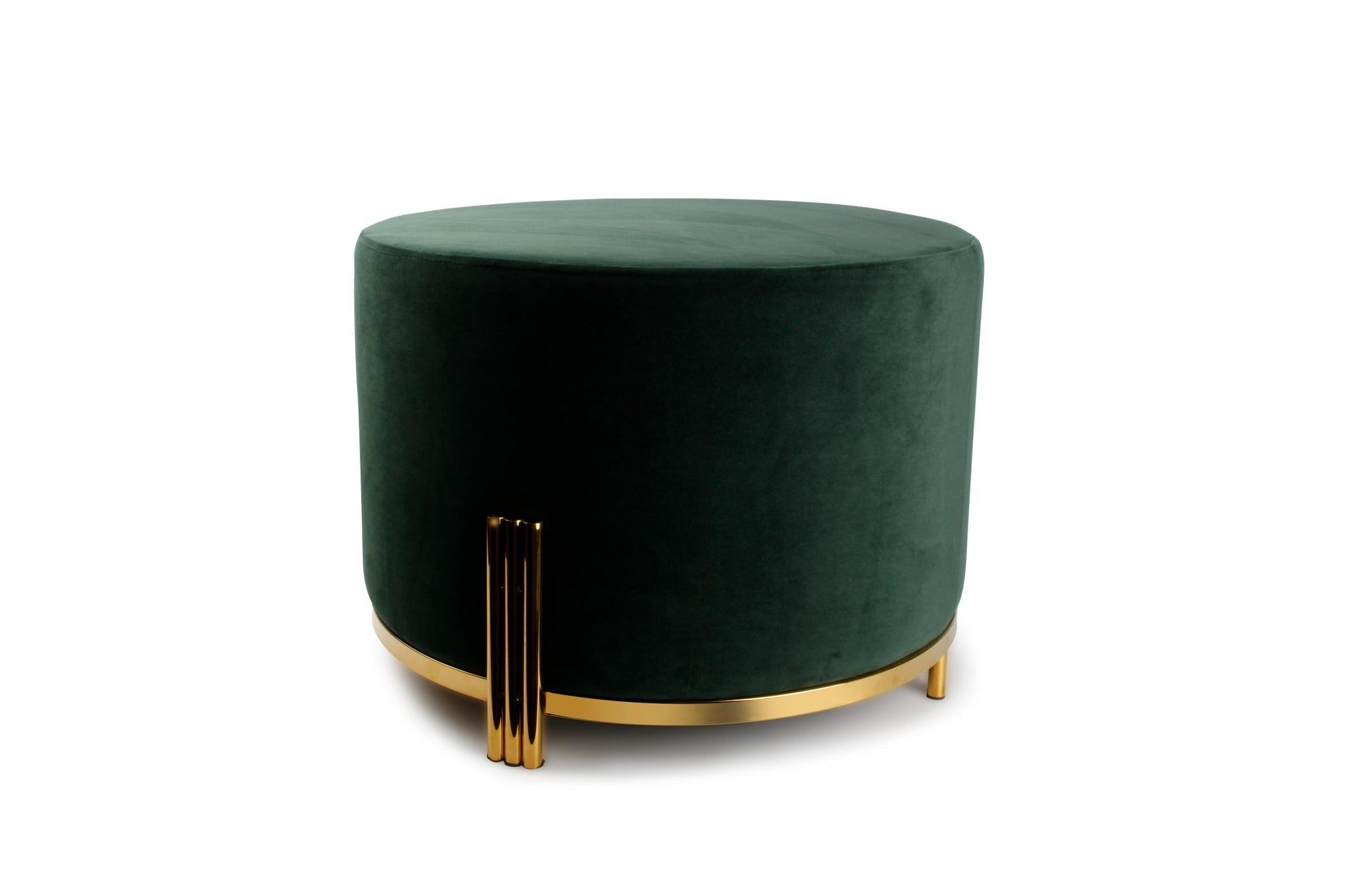 S&P - Pouf 55xh40cm Velvet Vert Misa