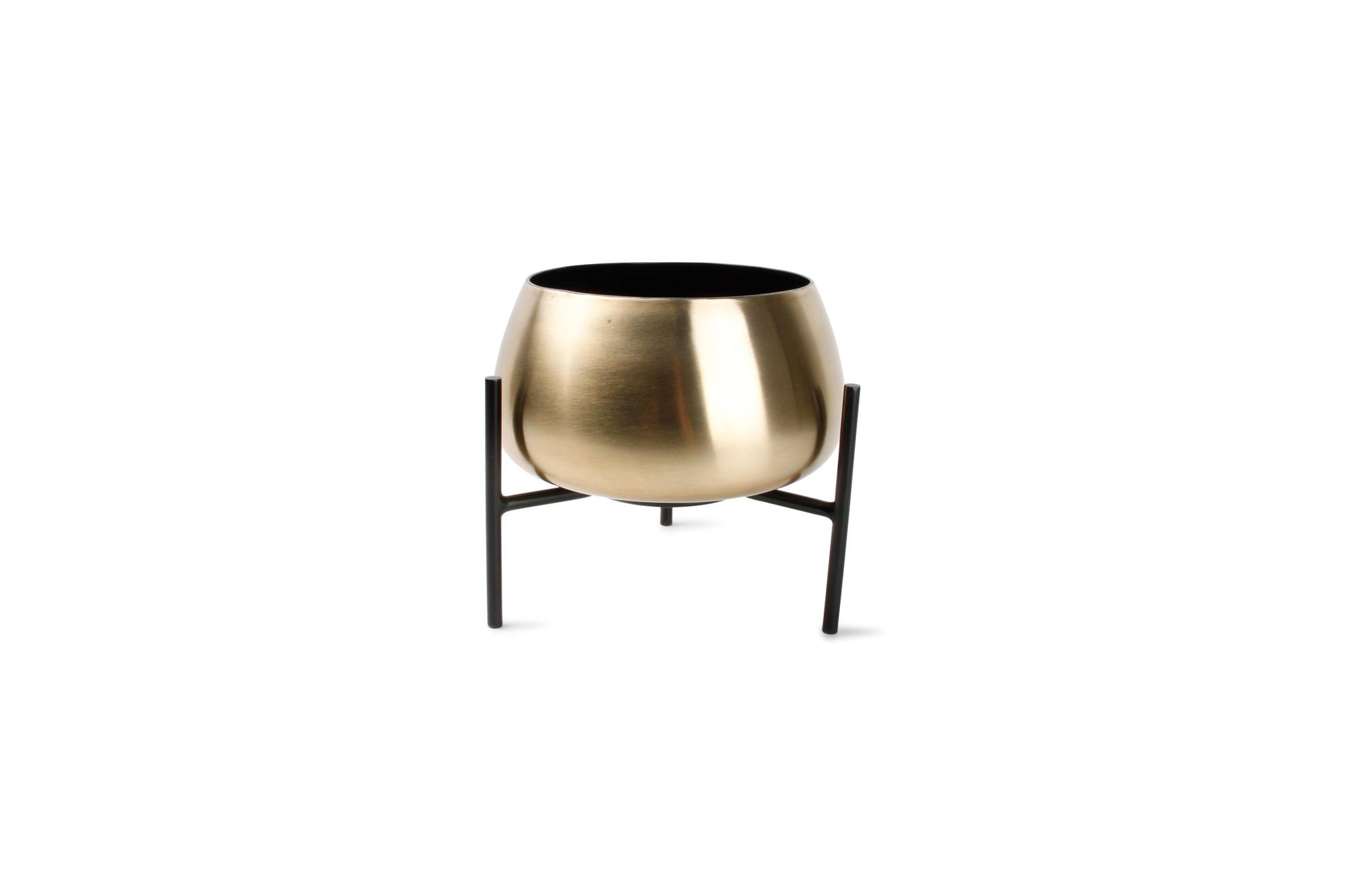 S&P - Sierpot op staander rond goud Patio - set/2