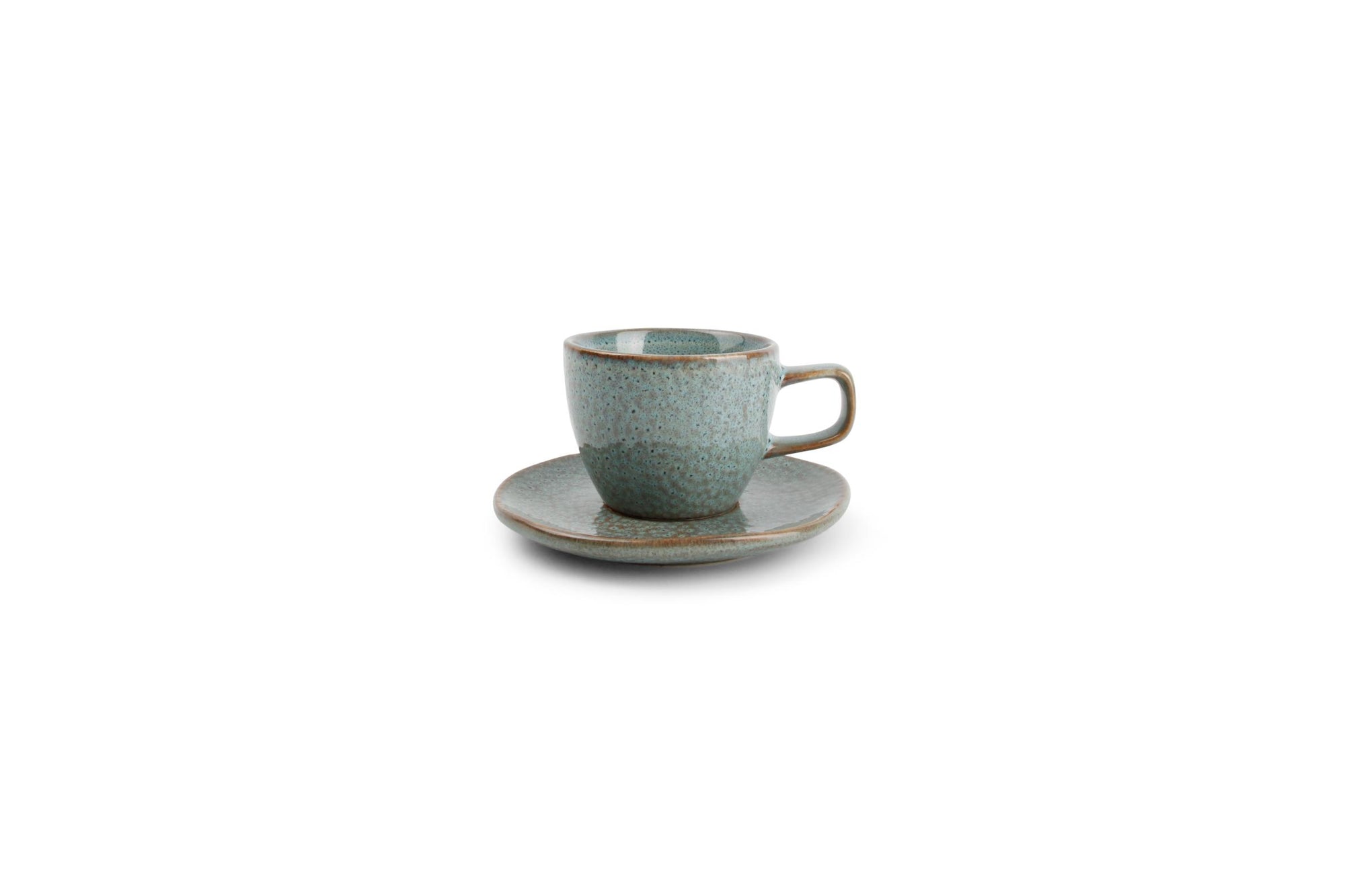 S&P - Tasse à moka 9,5cl et soucoupe 11,5cm lagoon Mielo - 1 SET - 4 pièces