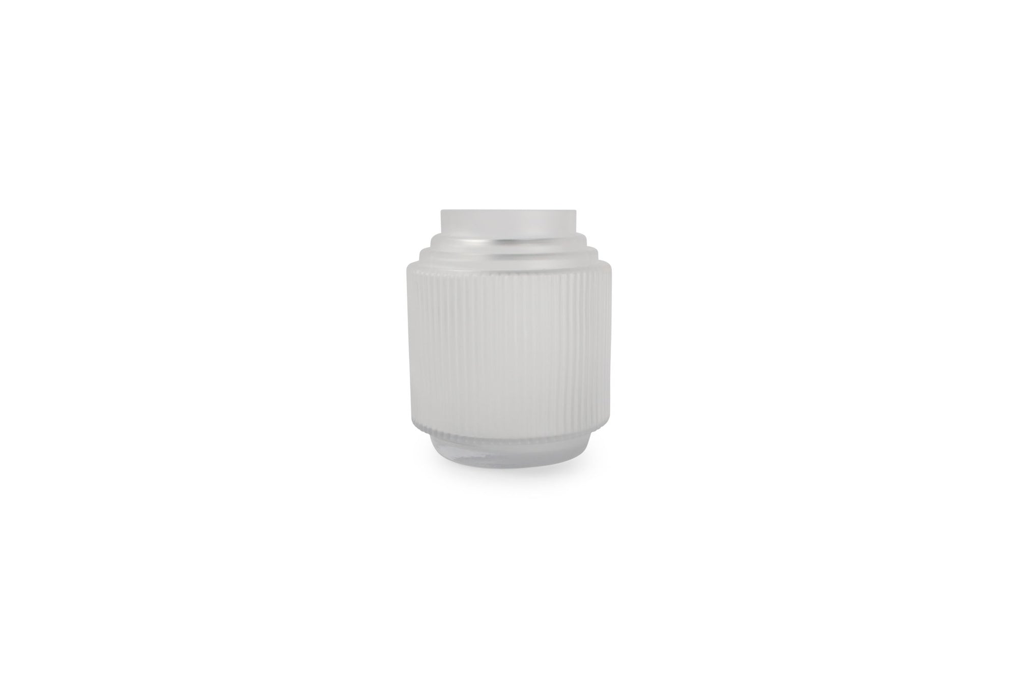 S&P - Vase 15xh18cm Matte White Ribble