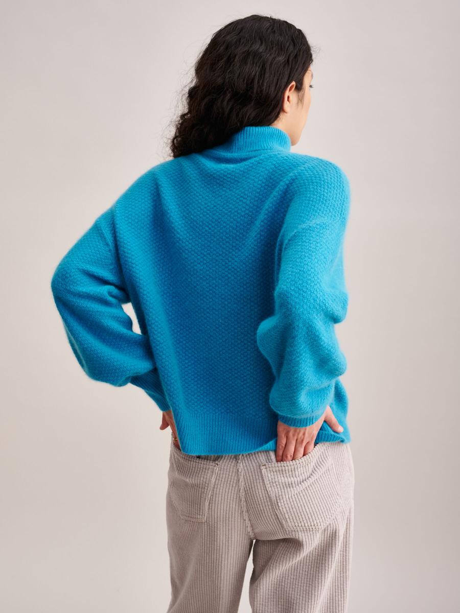 Vrouw - Knitwear - Duky - Turquoise