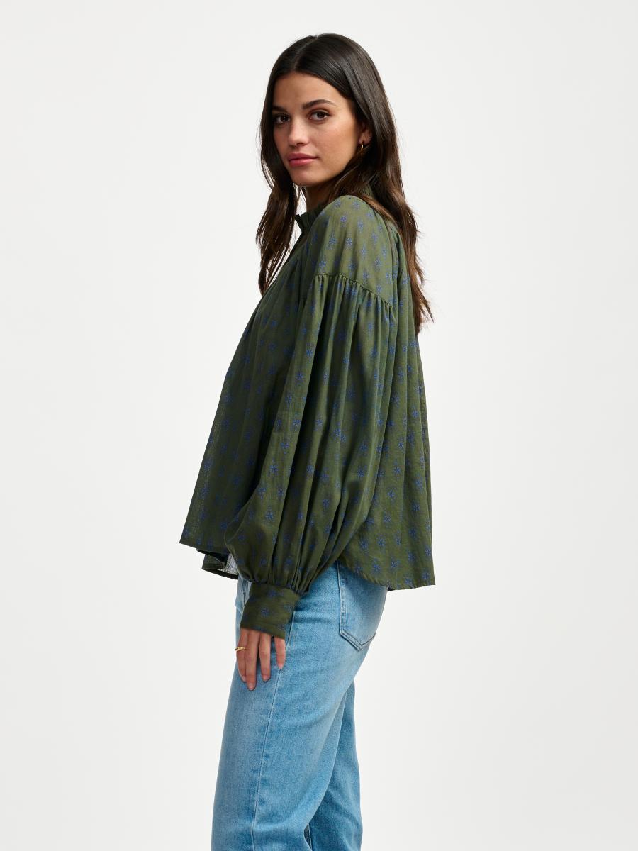 Blouse - Diana - Olive Night