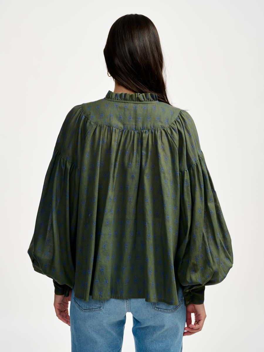 Blouse - Diana - Olive Night