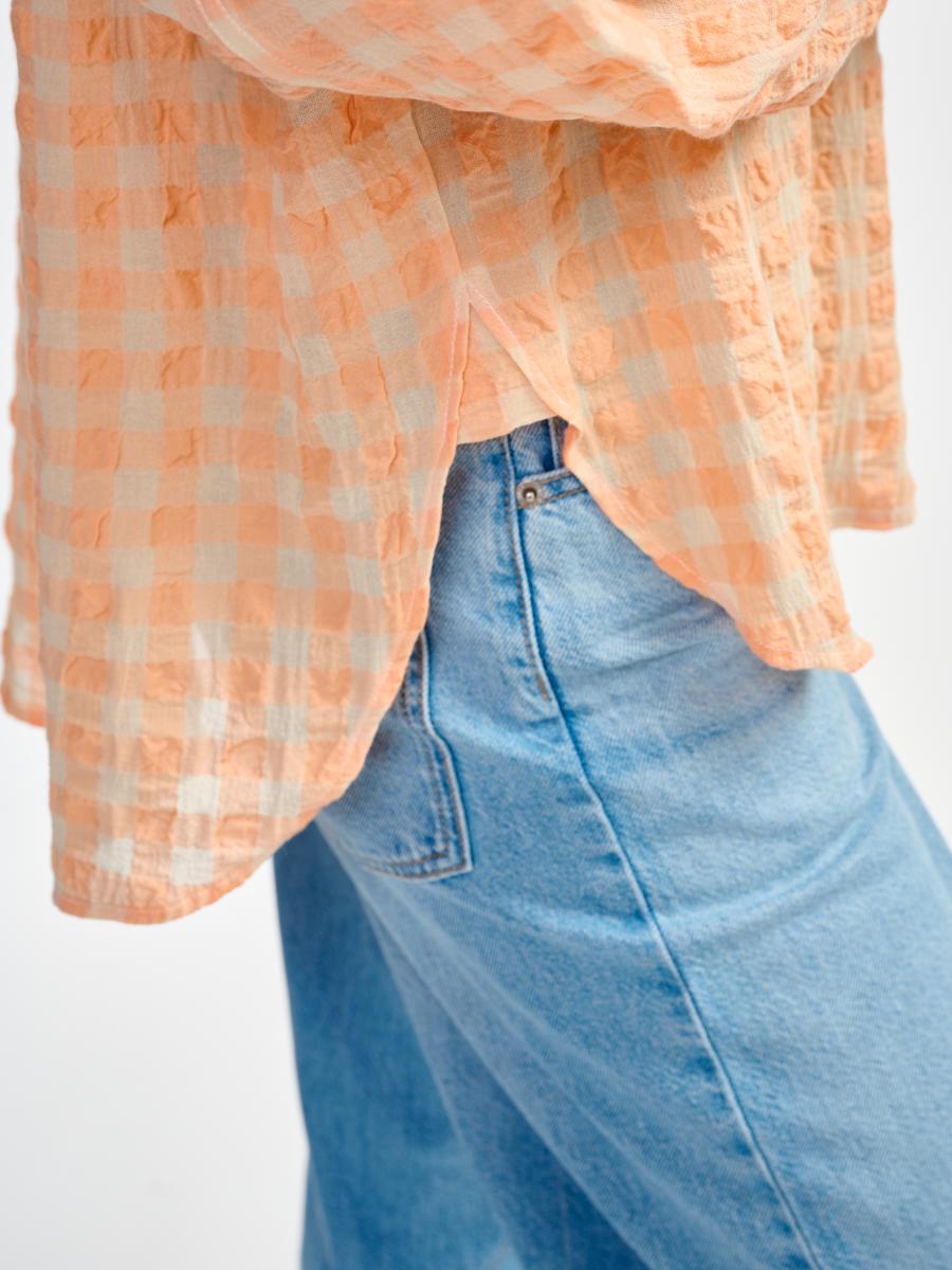 Blouse - Peachy - Check A