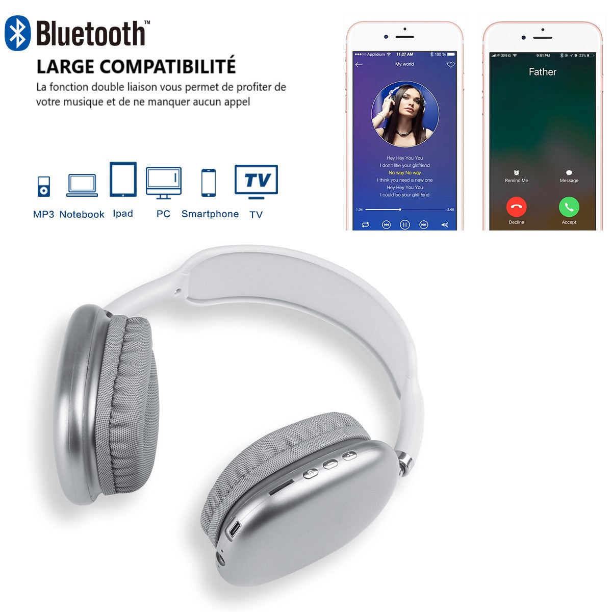 Draadloze Bluetooth Koptelefoon - Geld