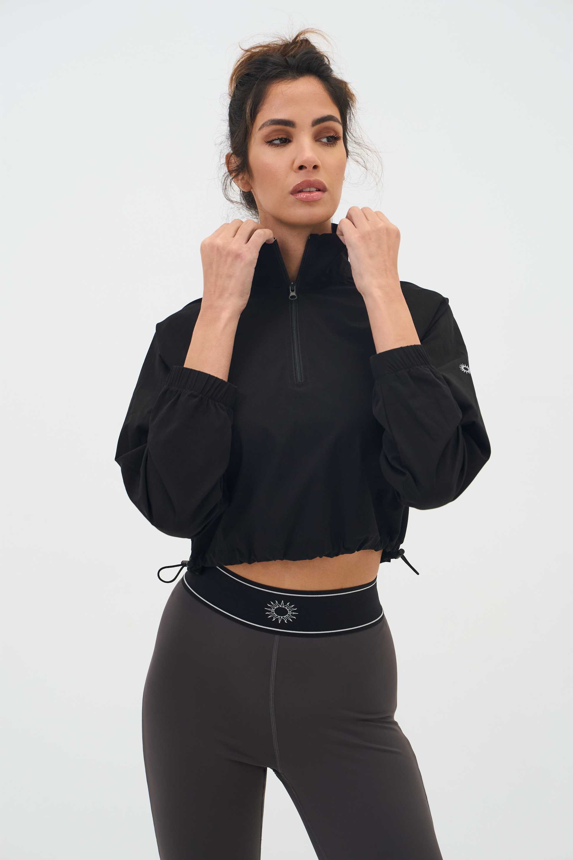 Veste Crop Training - Noir 