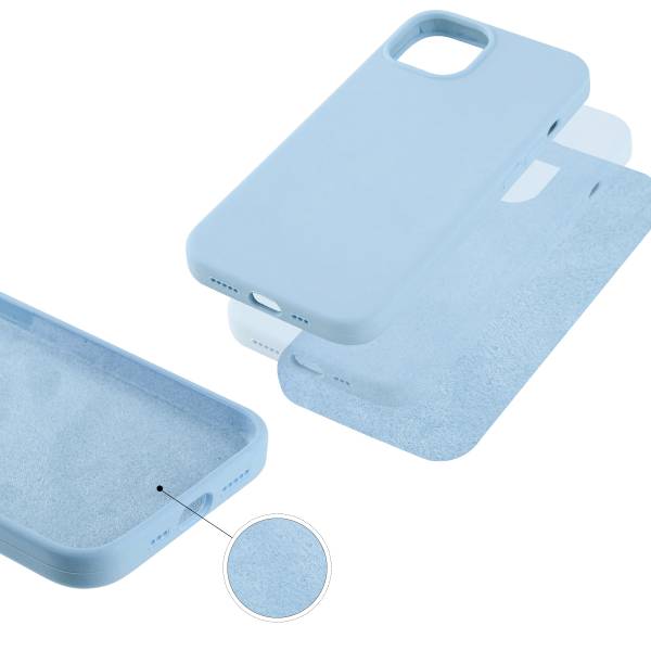 Hardcase Voor Iphone 13Pro Van Silicone - Blauw