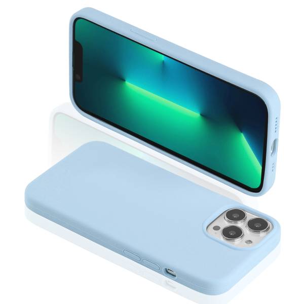 Hardcase Voor Iphone 13Pro Van Silicone - Blauw