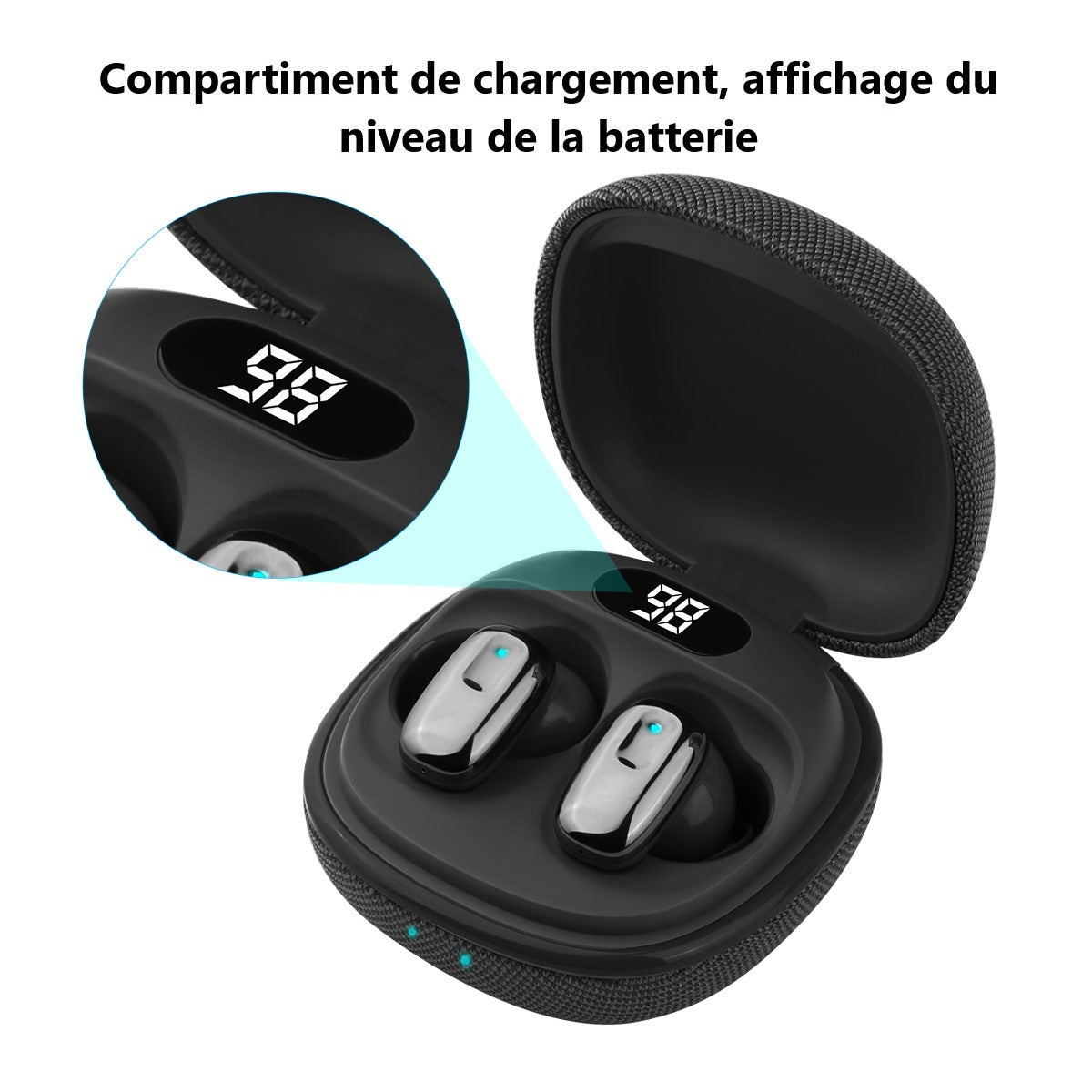 Ecouteurs Bluetooth Avec Reduction De Bruit - Noir