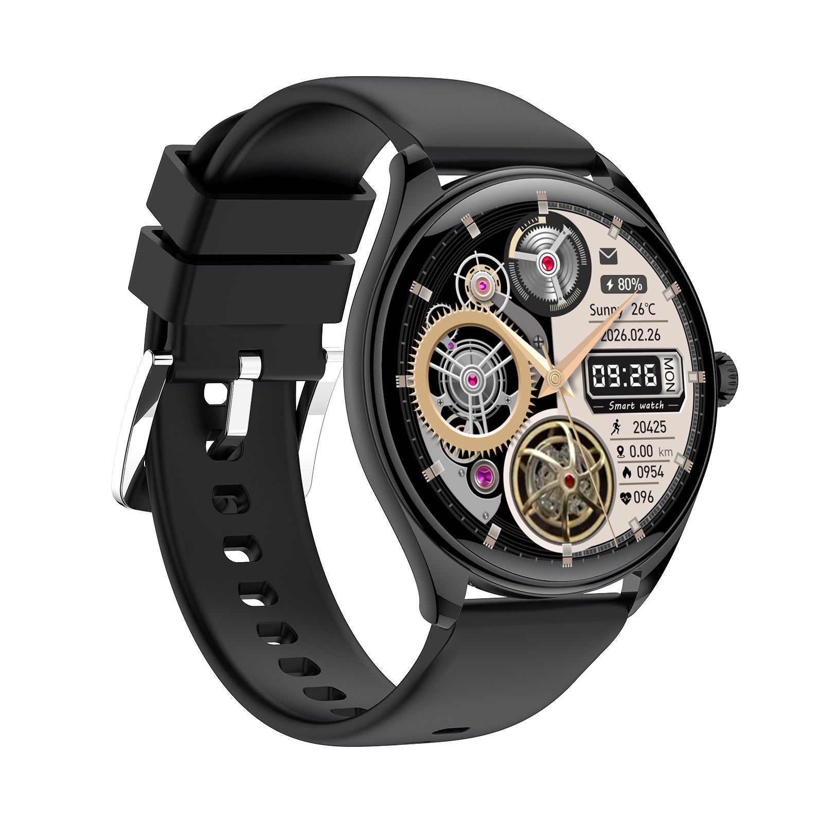 4G Multifunctionele Smartwatch - Zwart