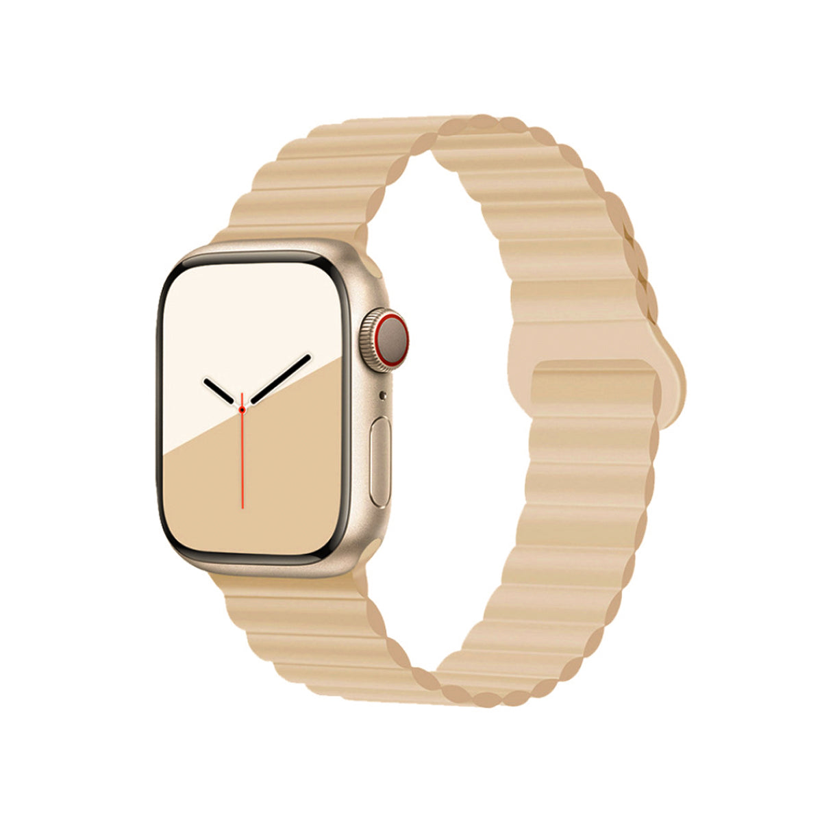 Armband Compatibel Met Apple Watch 38/40/41 Mm - Beige