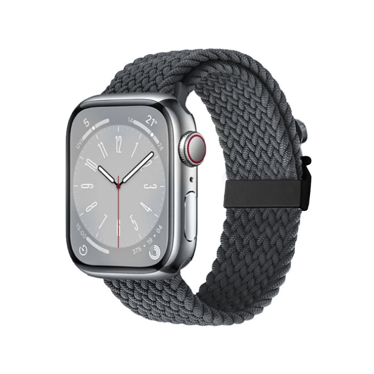 Armband Compatibel Met Apple Watch 42/44/45/49 Mm - Donkergrijs