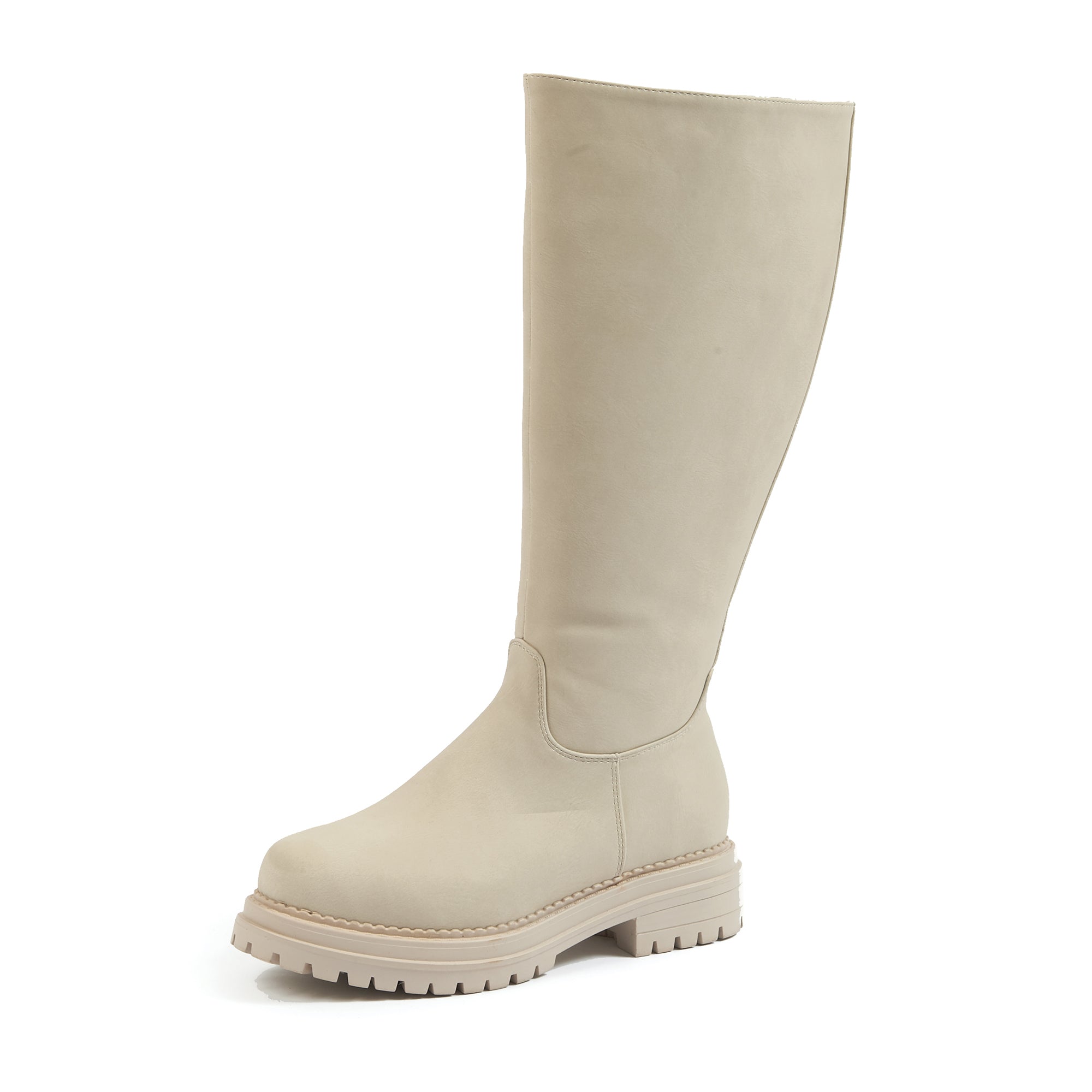 Bottes Mollets Larges XL - Modele Emilie - Beige