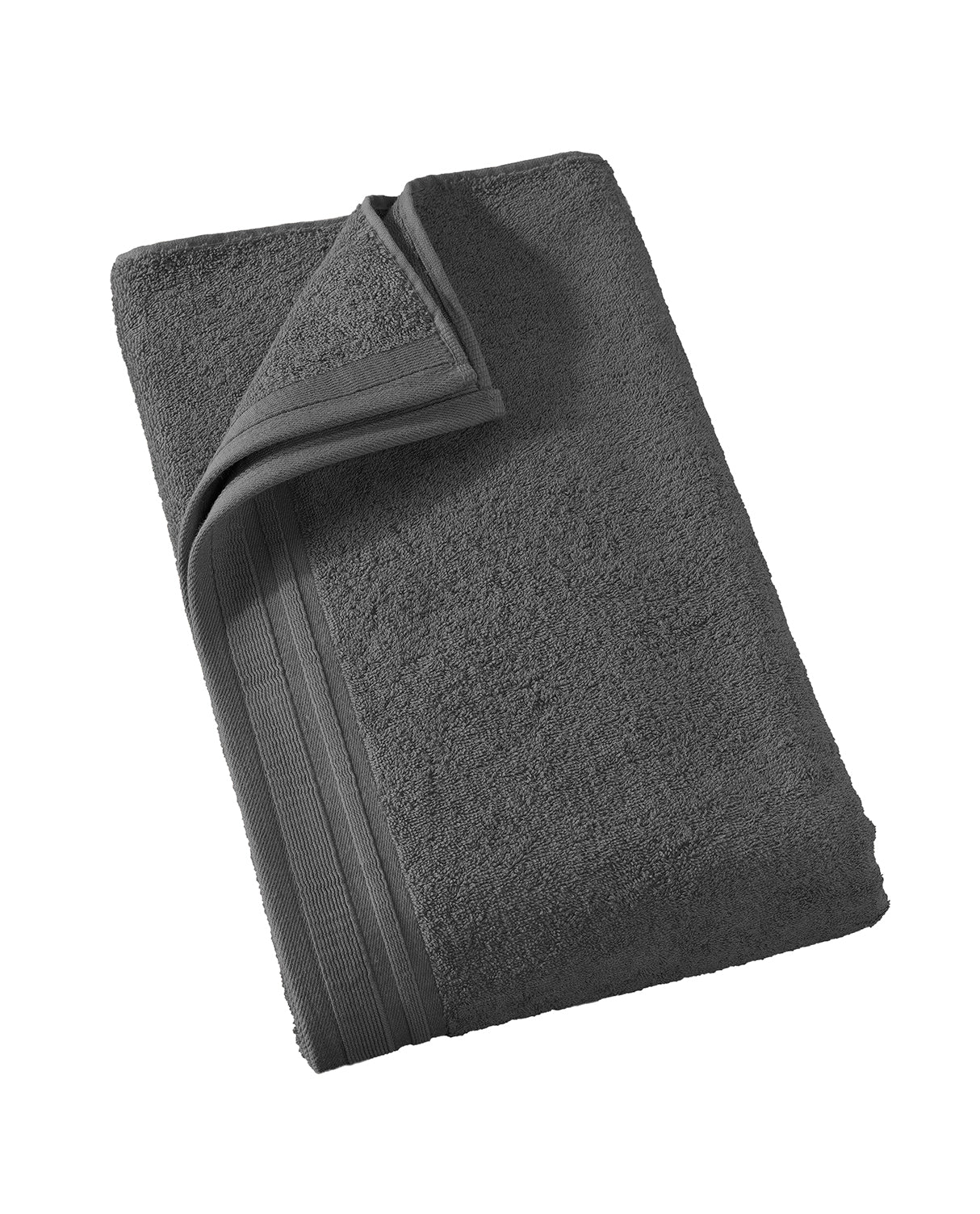 Imagine - Anthracite - Serviette de bain ou drap pour chaise longue 90X150 cm