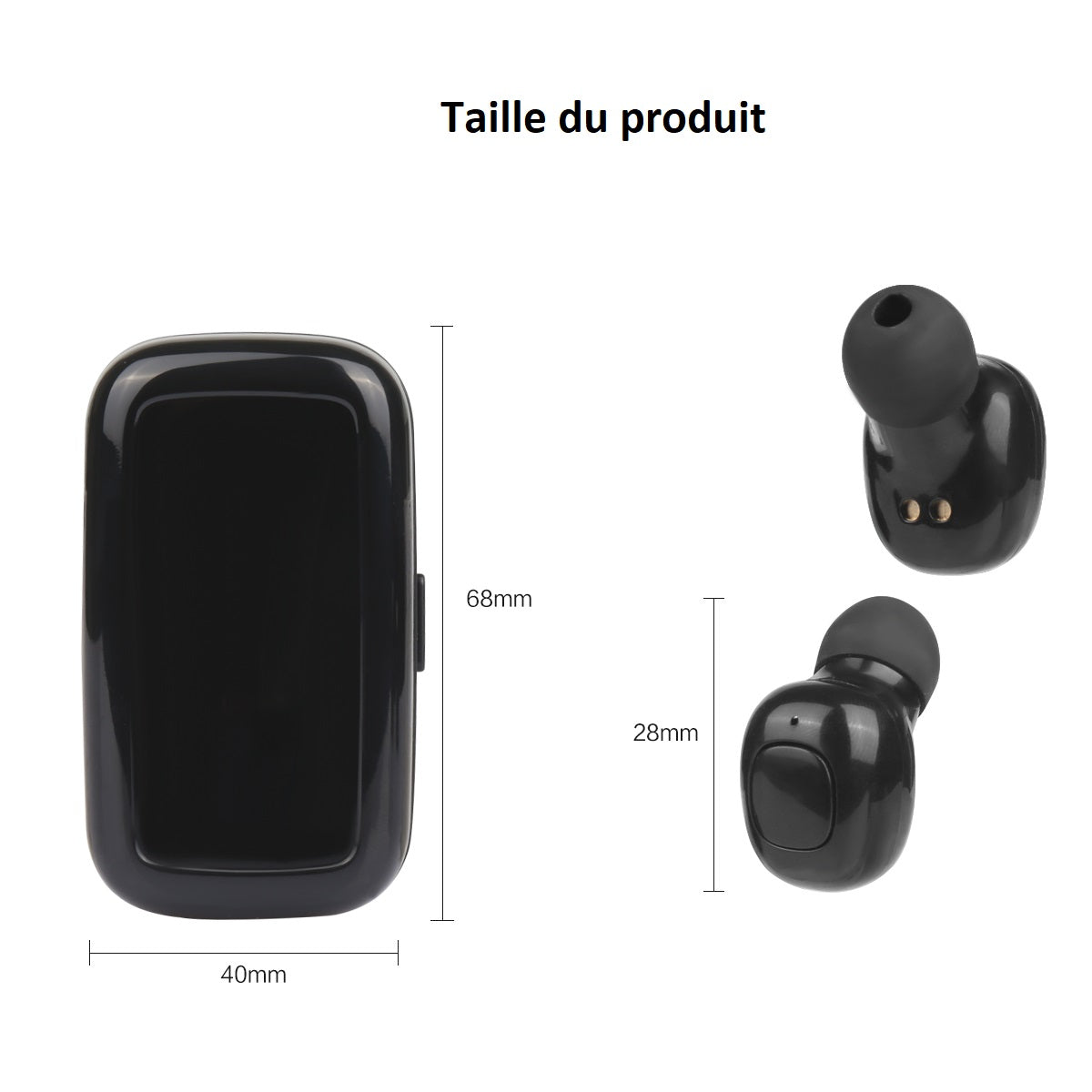 Ecouteurs Bluetooth Avec Reduction De Bruit - Noir