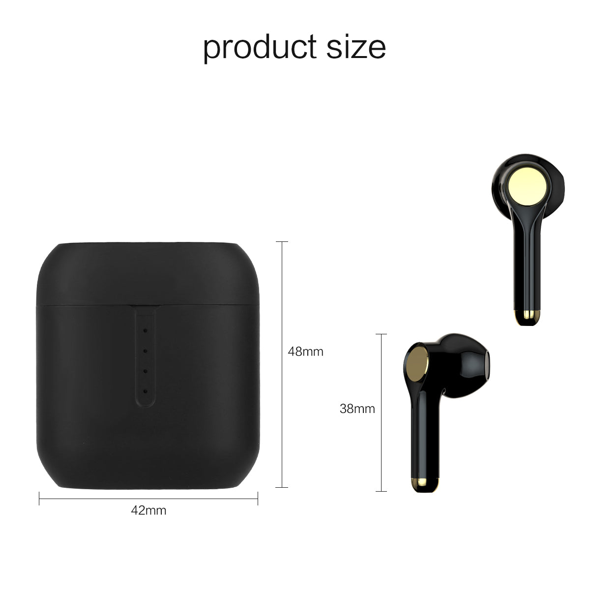 Ecouteurs Bluetooth Sans Fil - Noir