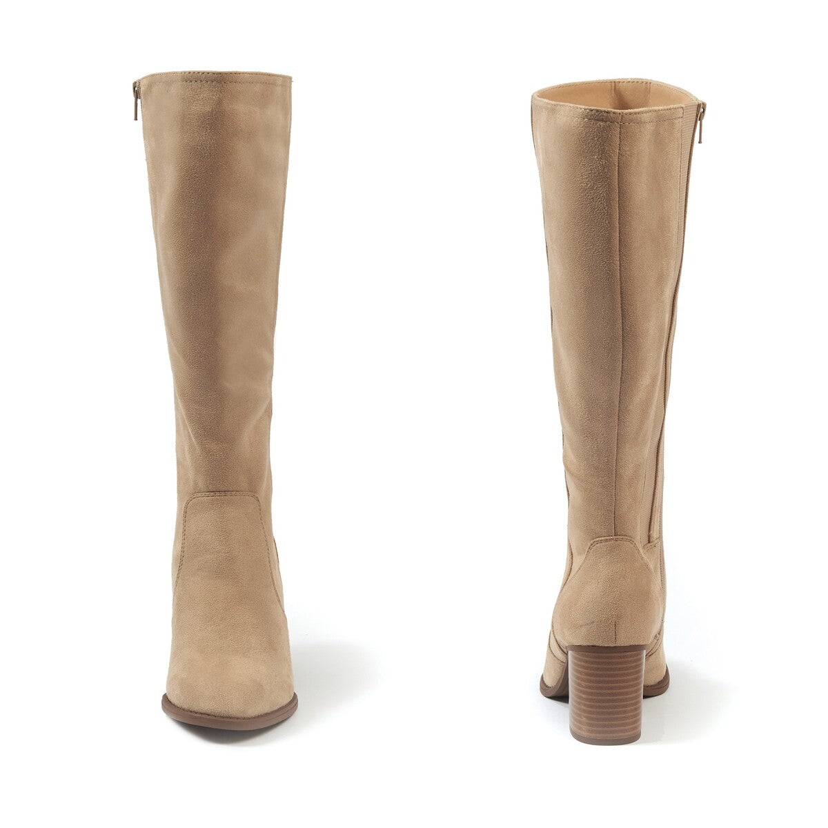 Bottes XL pour mollets larges - Modele Olivia - Lt Beige