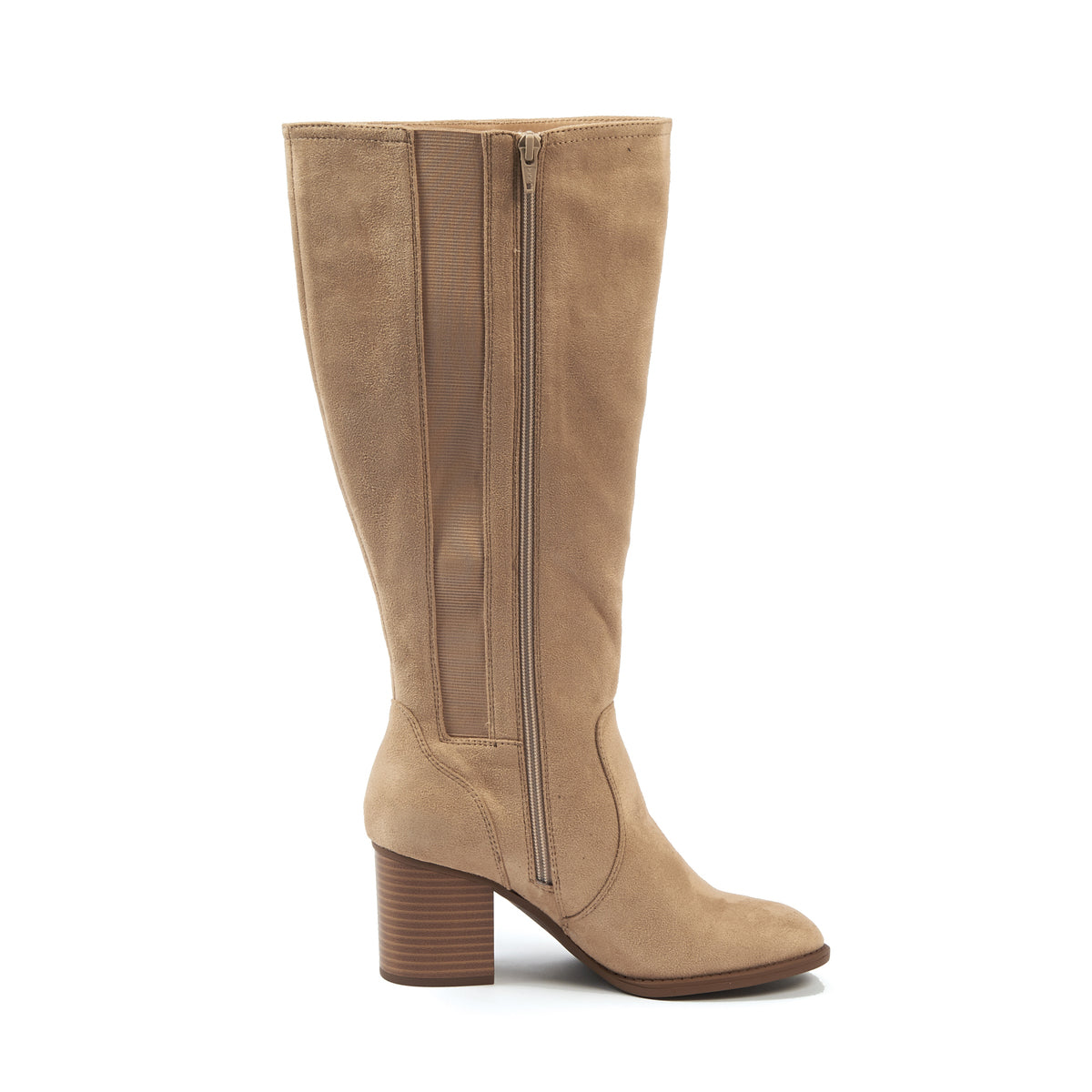 Bottes XL pour mollets larges - Modele Olivia - Lt Beige