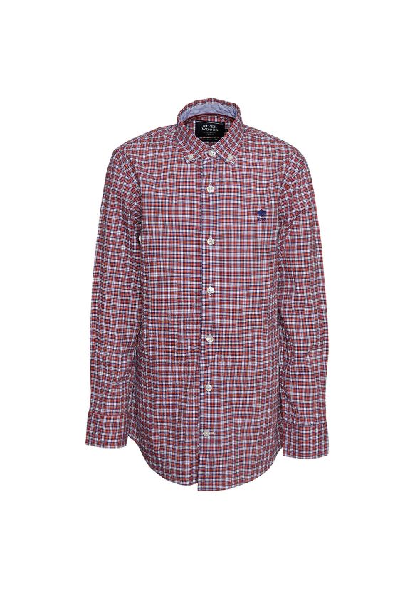 Jongen Princeton Shirt In Het Rood