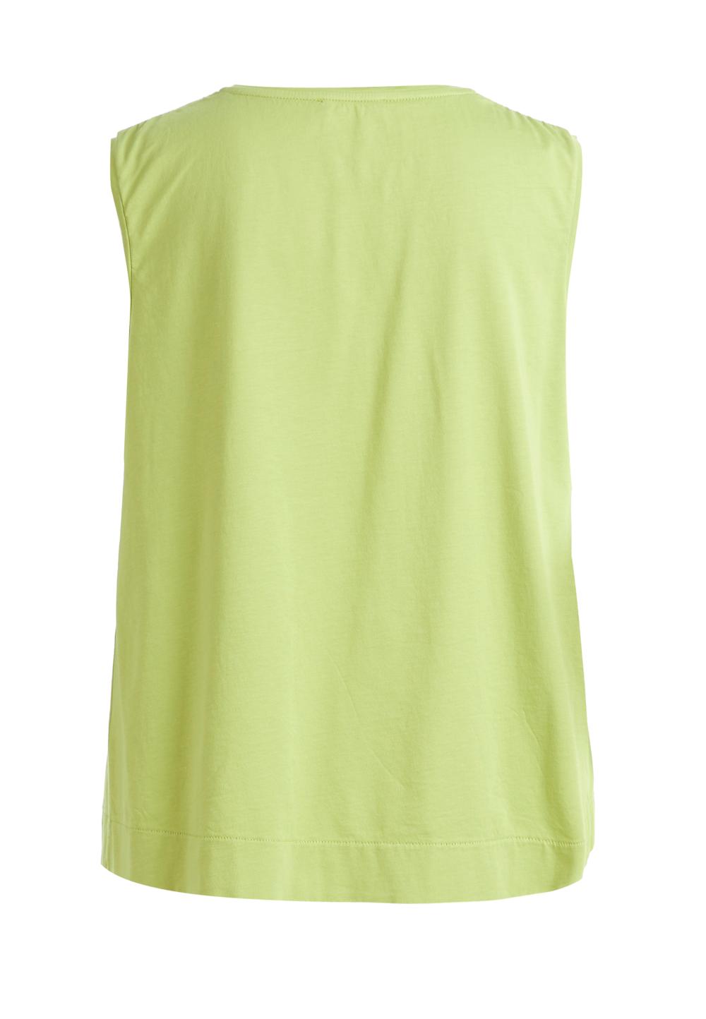 Cotton sleeveless top in Green