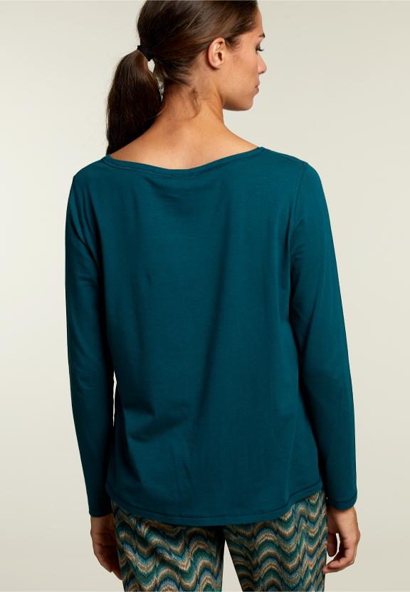 Kaki Boothals T-Shirt - Groen