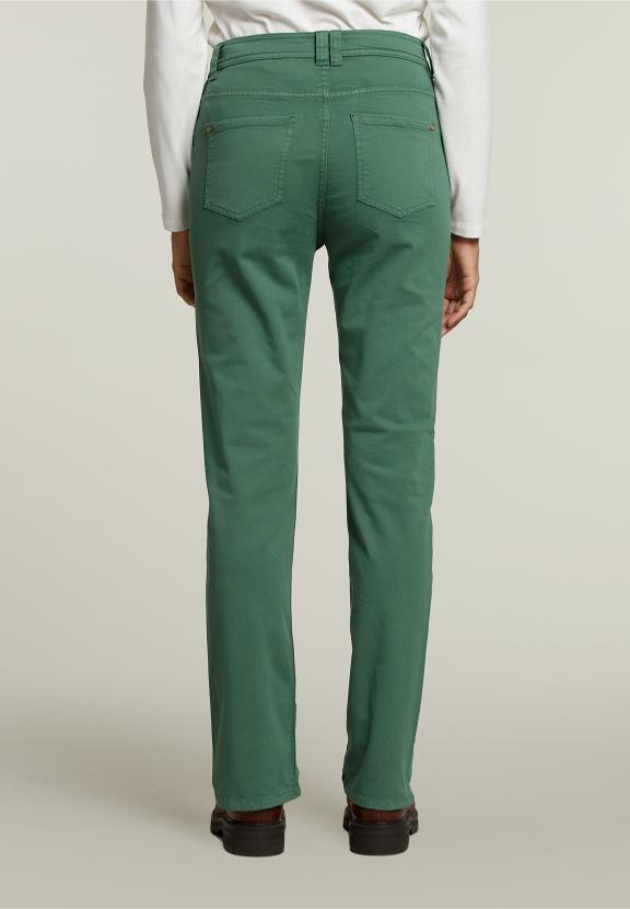 Groene Lange 5-Pocket Broek