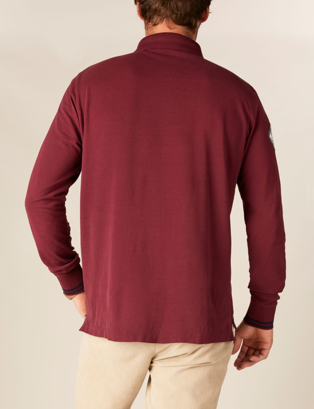 Homme Polo En Coton Sur Mesure De Couleur Rouge