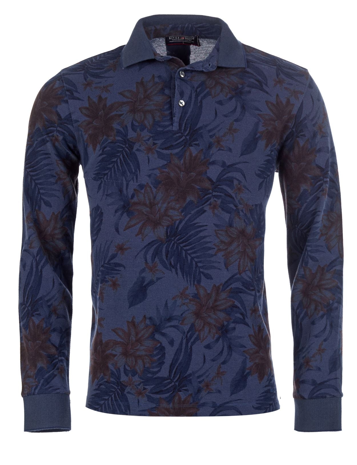 Homme Polo En Coton Sur Mesure De Couleur Bleue