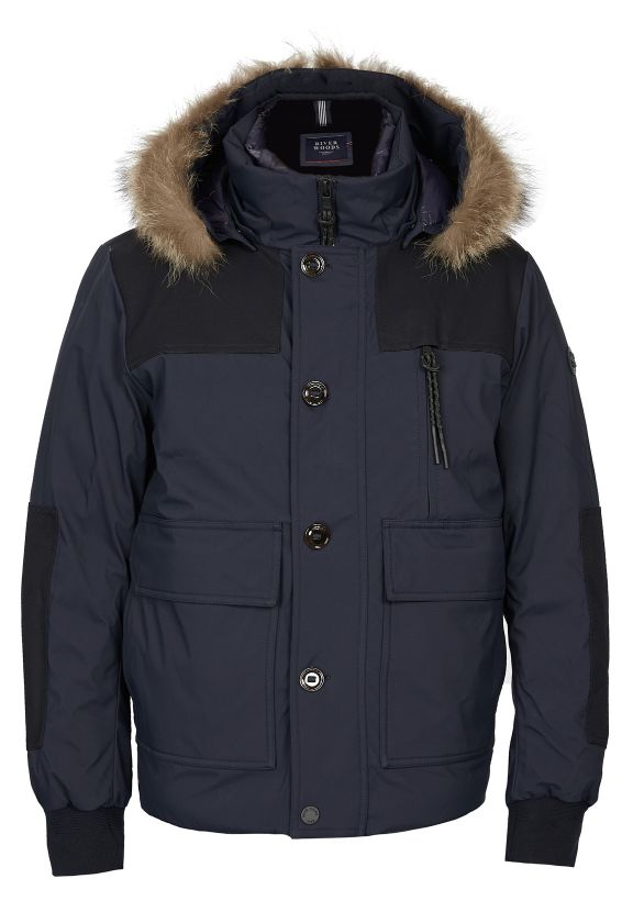 Homme Veste Matelassée Bleu Marine