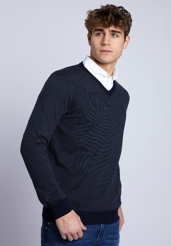 Homme Pull En Laine Mérinos Sur Mesure